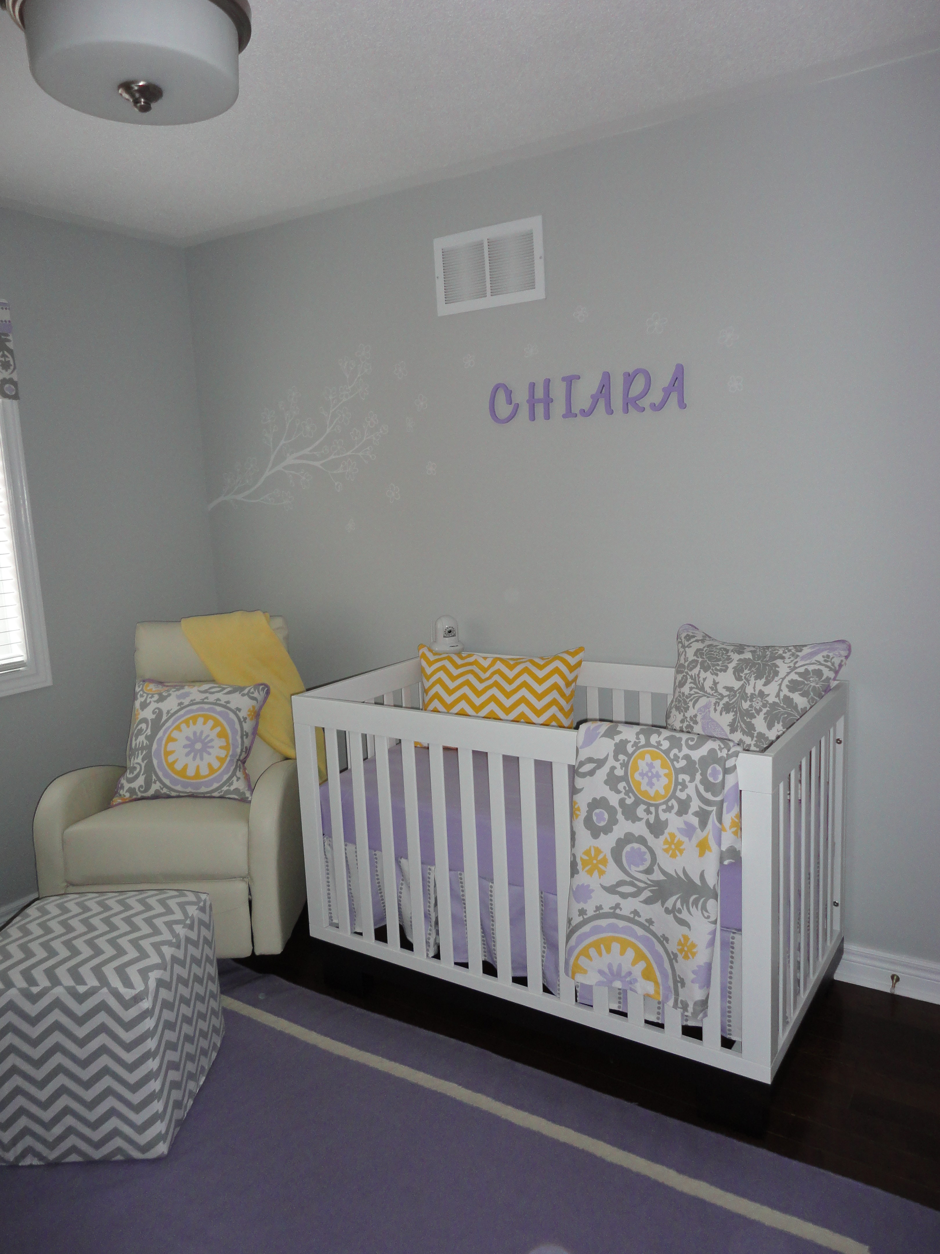 lavender and grey nursery