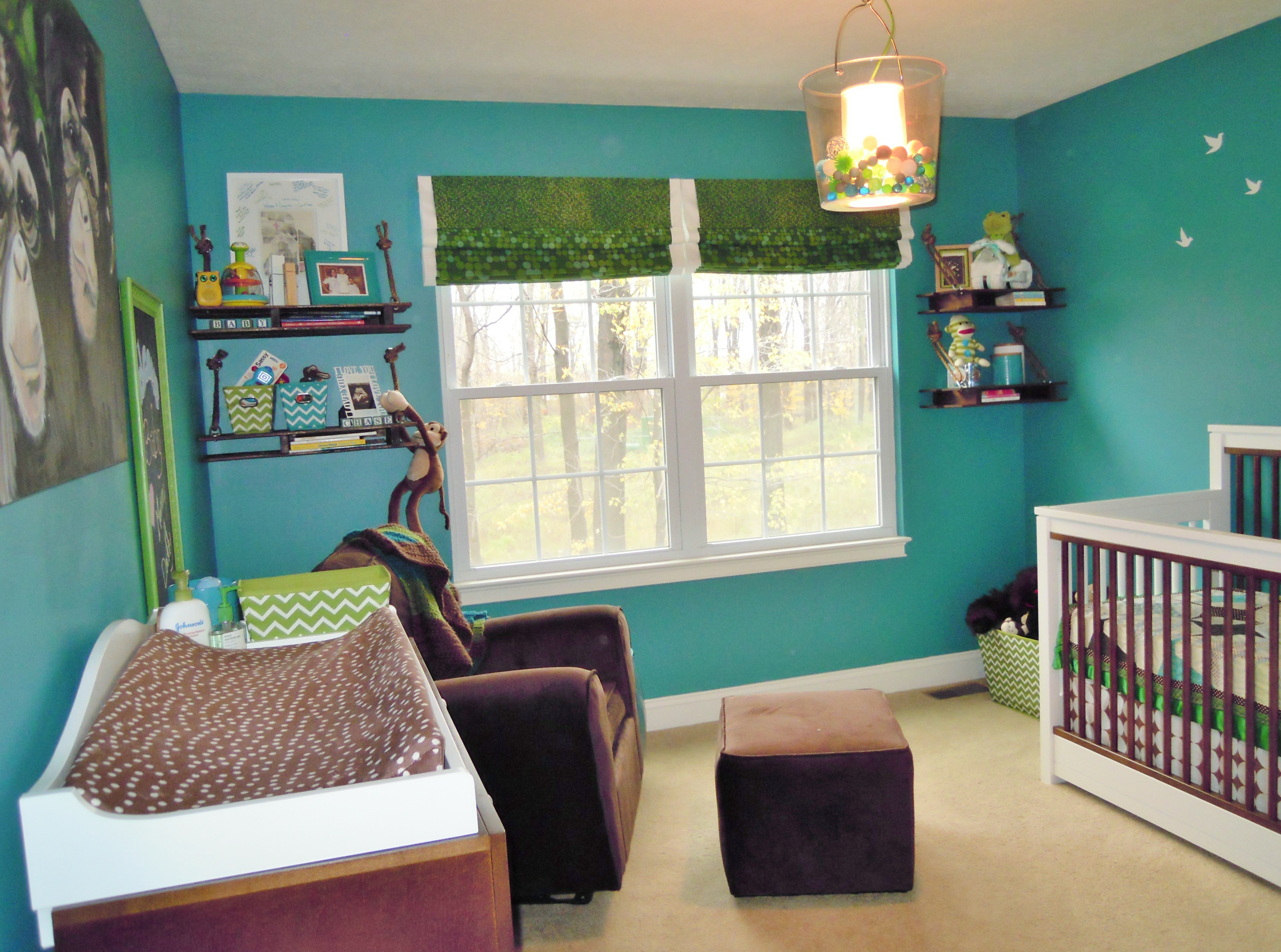 Boy Treetop Nursery Room View