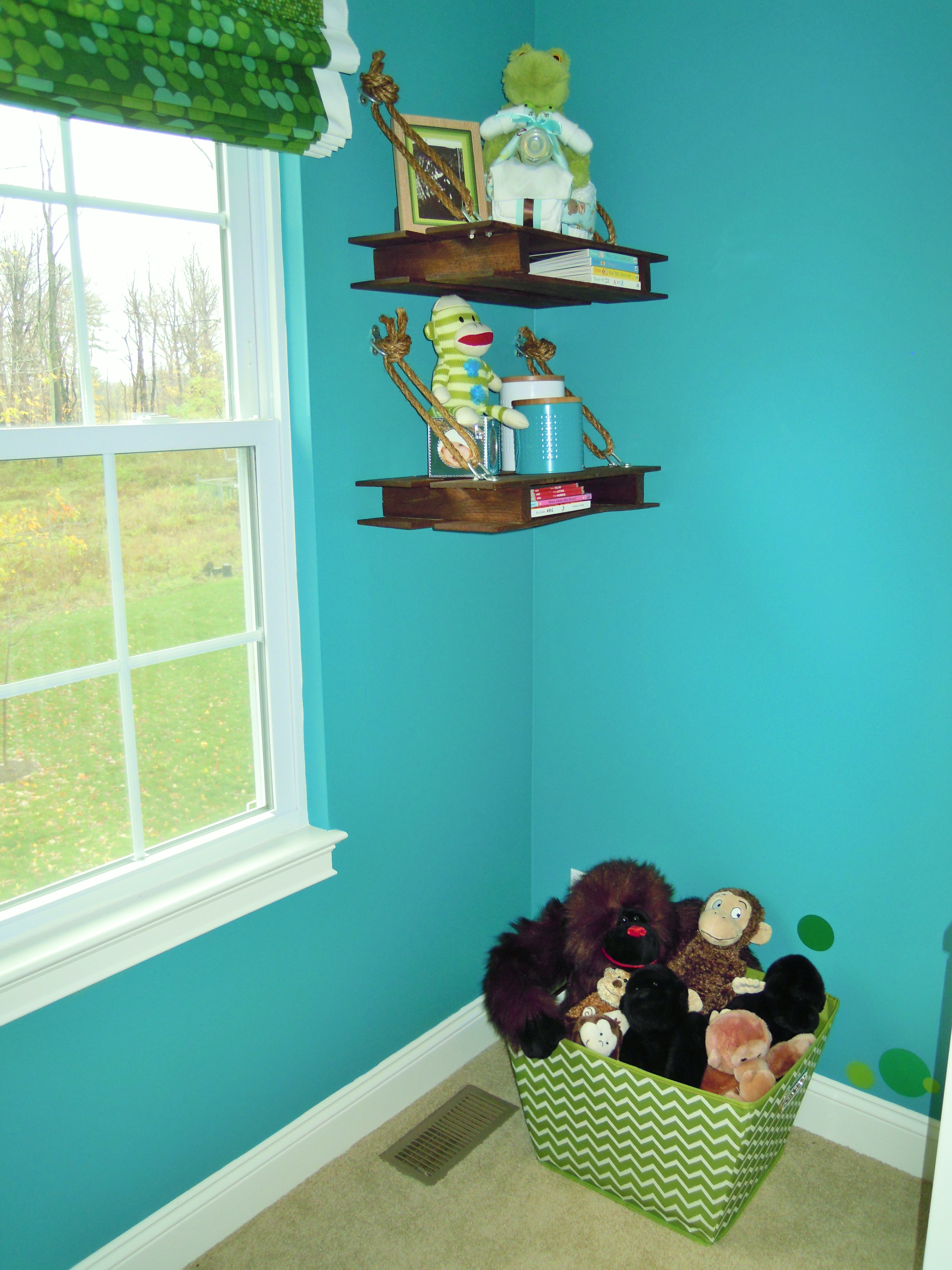 Boy Treetop Nursery Book Ledges