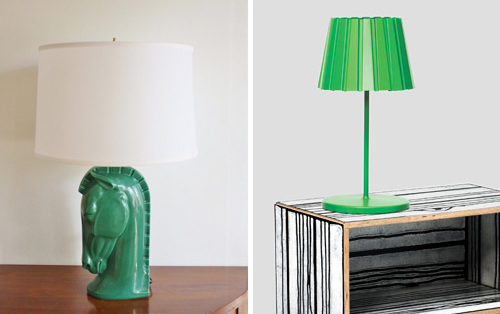 green table lamps for nursery