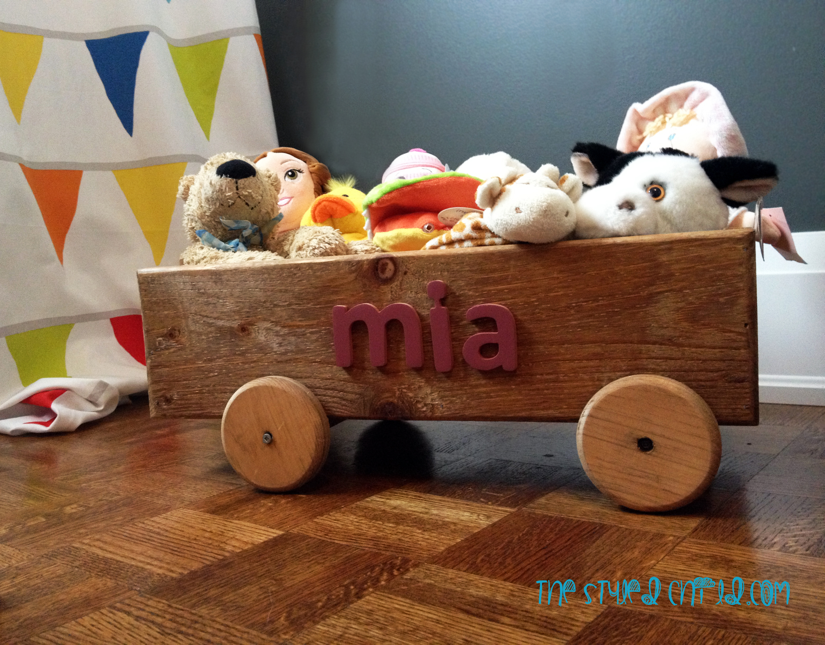 Girls Striped Eclectic Nursery Wagon