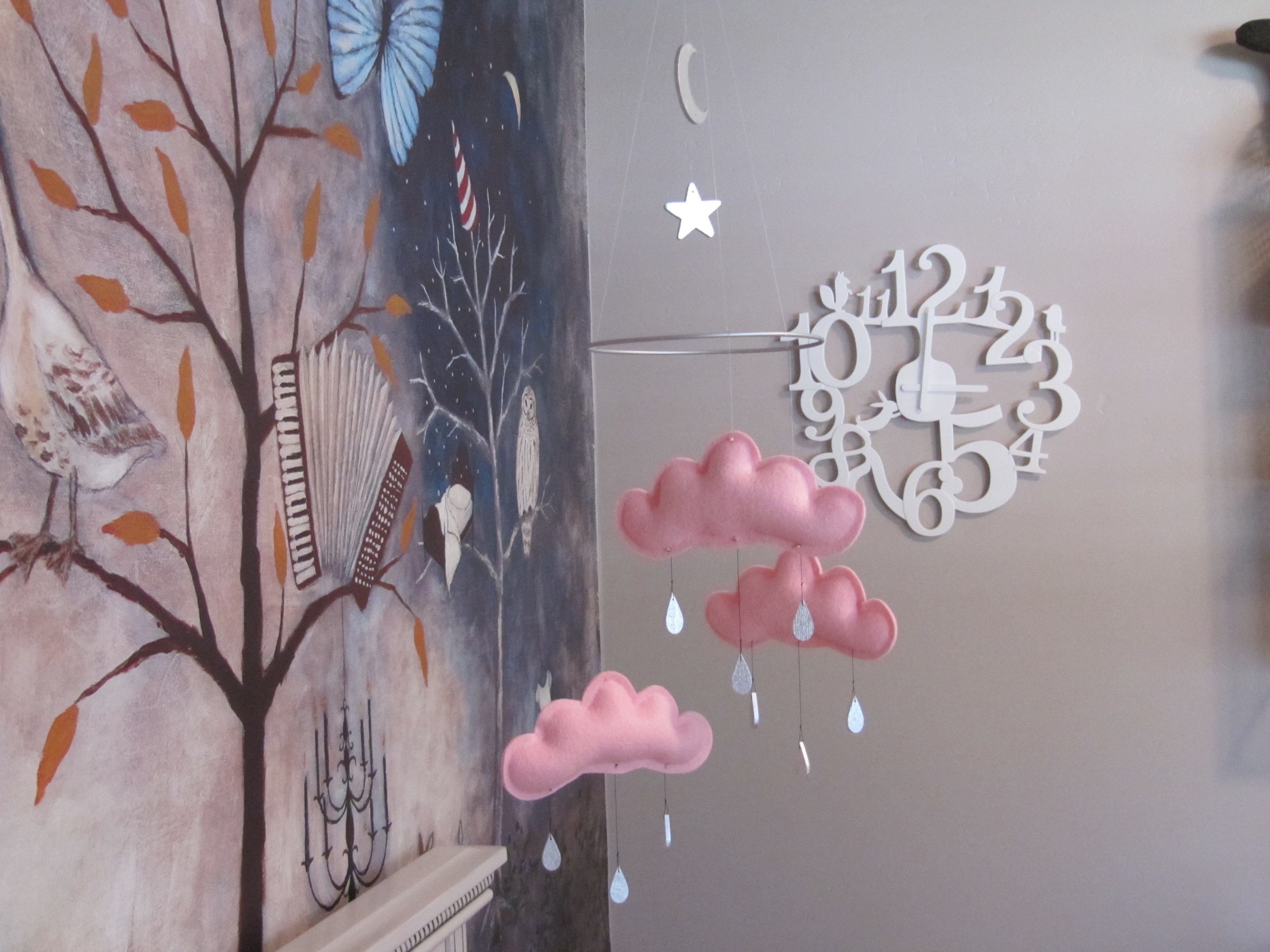 Rain Cloud Mobile for Nursery