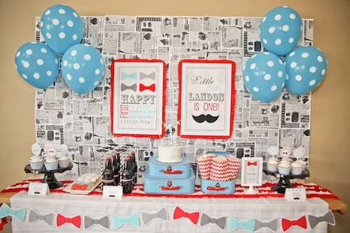 Little Man 1st Birthday Party