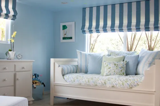 Blue and Green Toddler Room