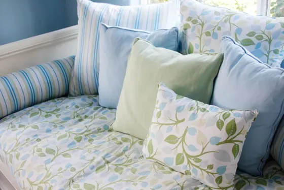 Boy's Blue and Green Toddler Room with Annette Tatum Bedding