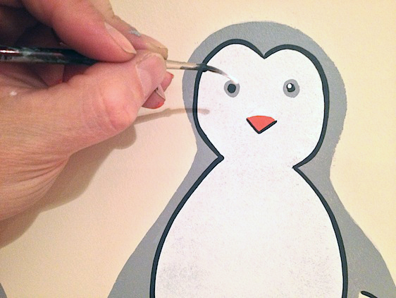 Penguin Nursery Stencil