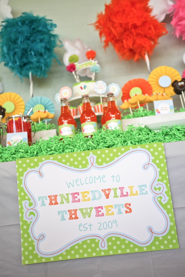 lorax theme birthday party - Thneedville