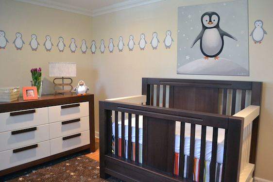 Penguin Nursery with Custom Sam Simon Artwork