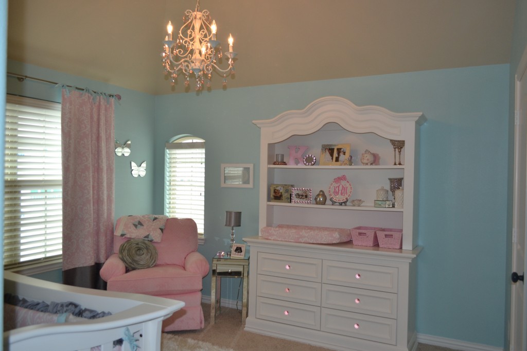 Girl Nursery - Blue Pink and Silver - Project Nursery