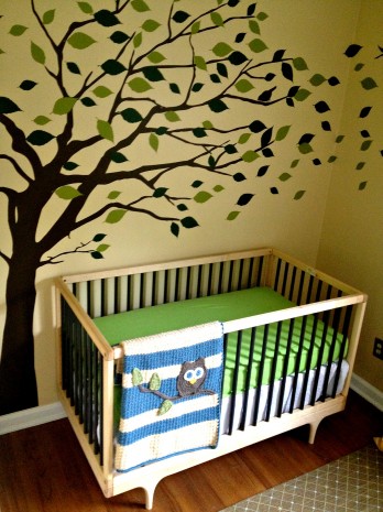 vintage baby boy nursery decor