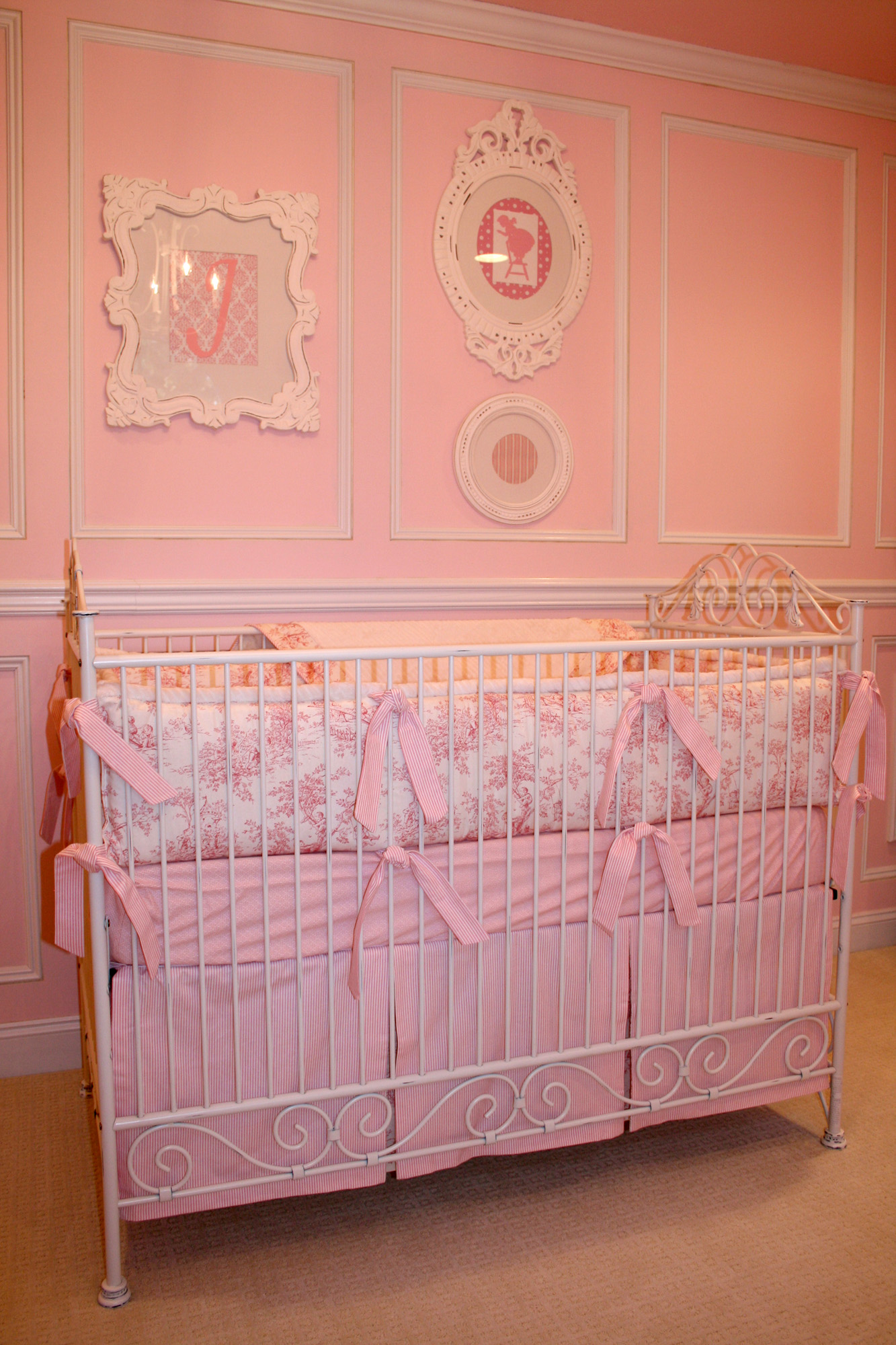 Pink Toile Shabby Chic Nursery Project Nursery