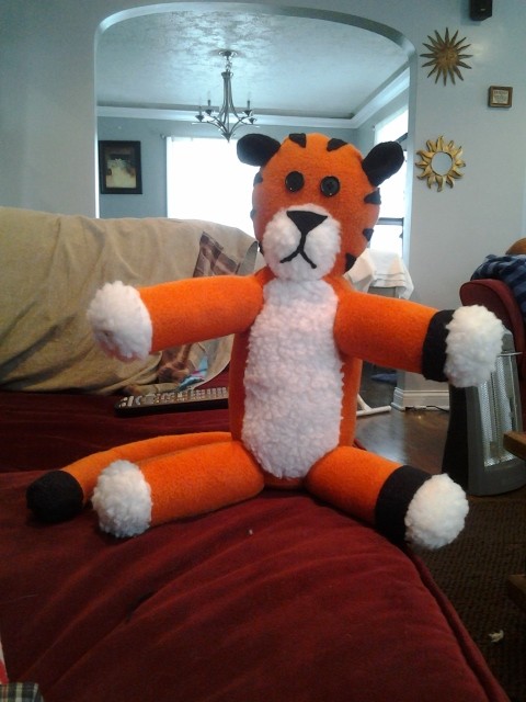 stuffed hobbes doll