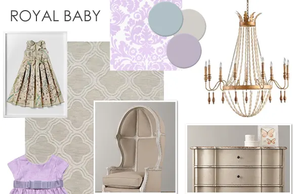 Royal Baby Nursery Design Board