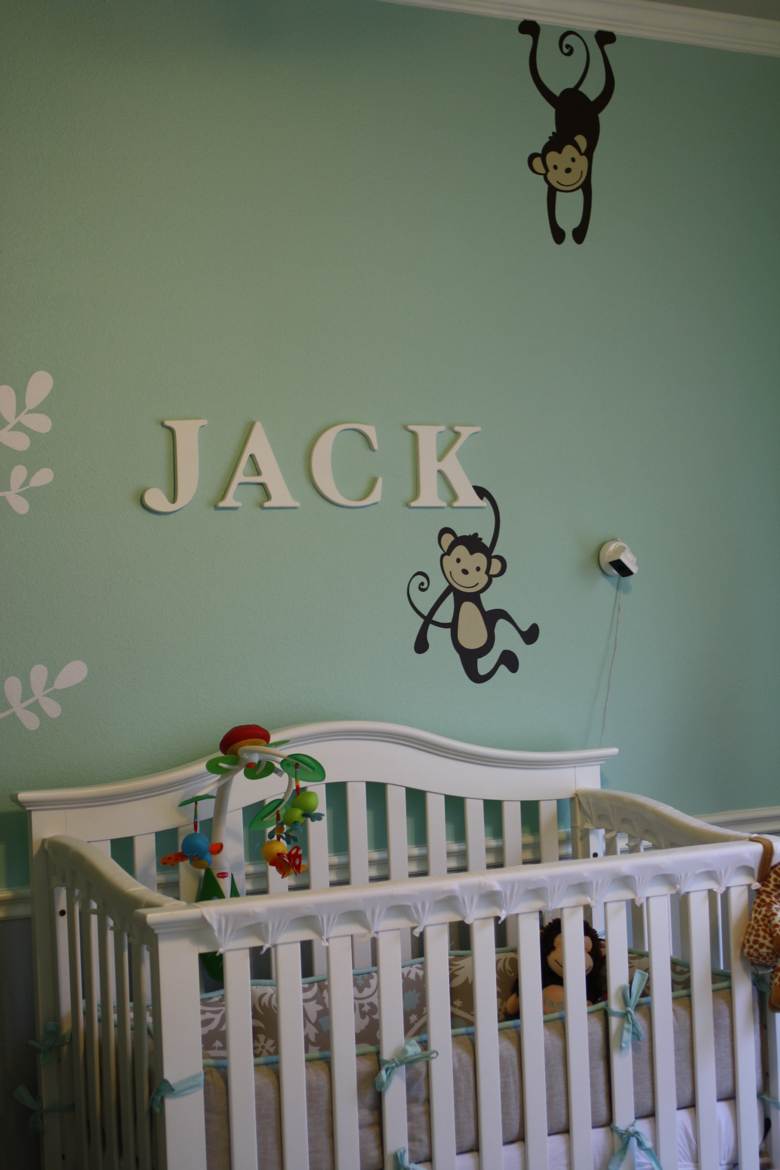 Neutral Aqua and Grey Nursery 2