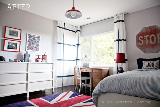 Red, White and Blue Boy's Room