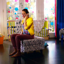 bold colorful nursery from Devious Maids