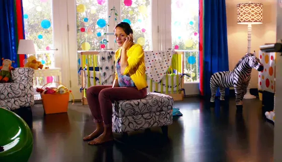 bold colorful nursery from Devious Maids