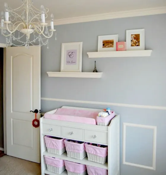 Chair Rails in the Nursery