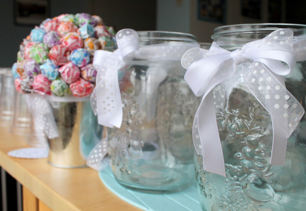 mason ideas jar for graduation decoration Baptism Baby's Project Beautiful   Nursery