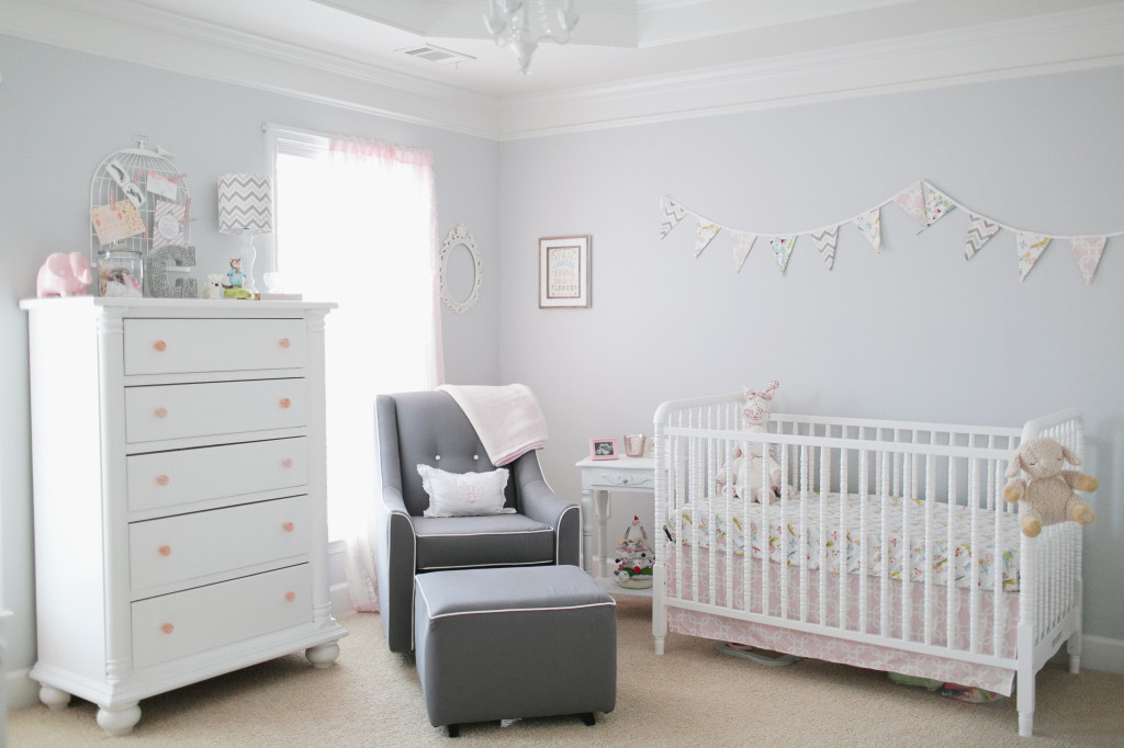 light blue baby girl nursery