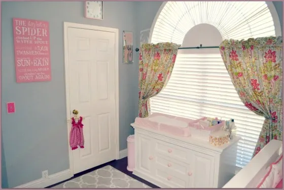 Pink and Gray Girl Nursery