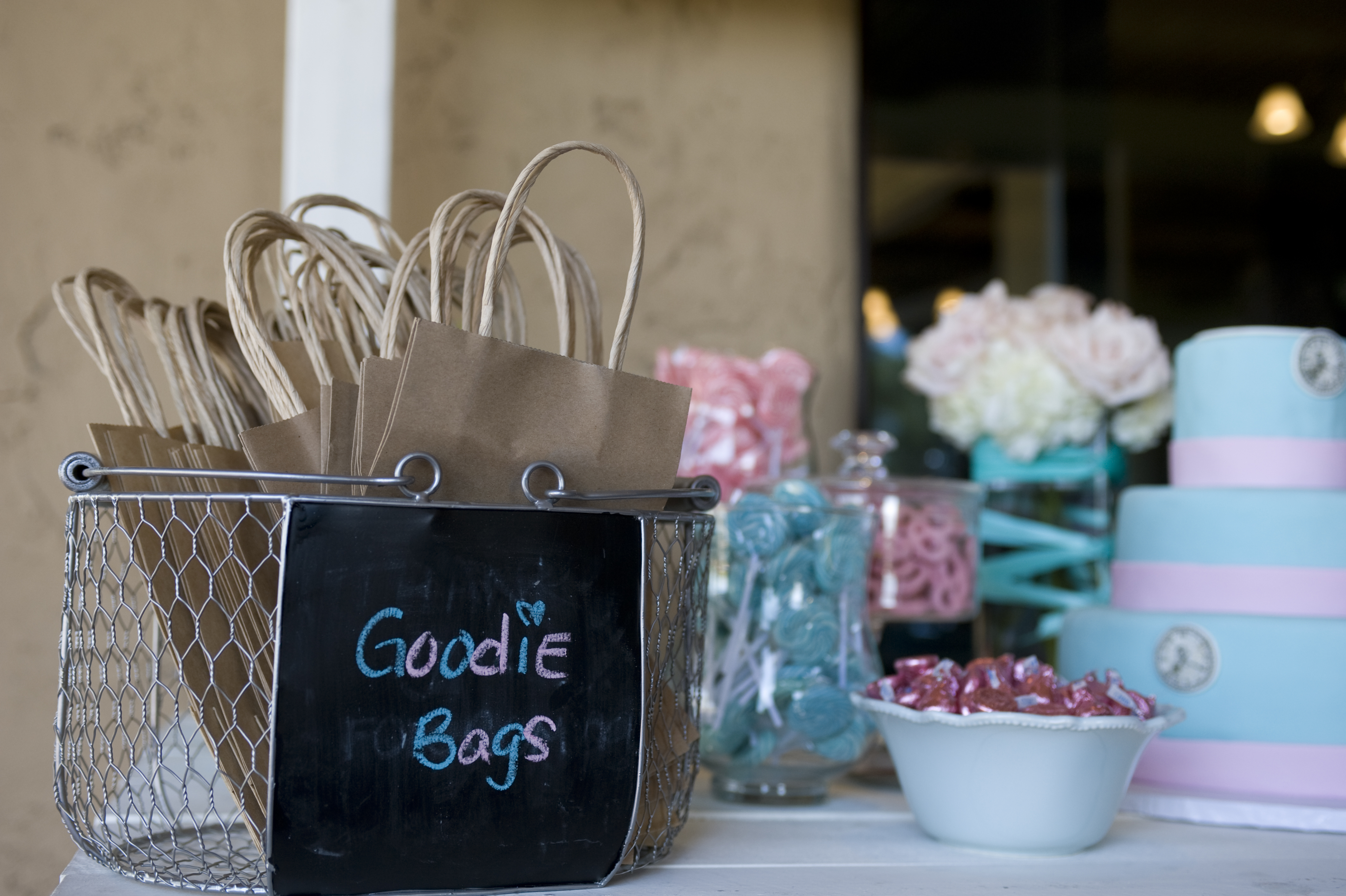 Clock Themed Baby Shower Candy Bags