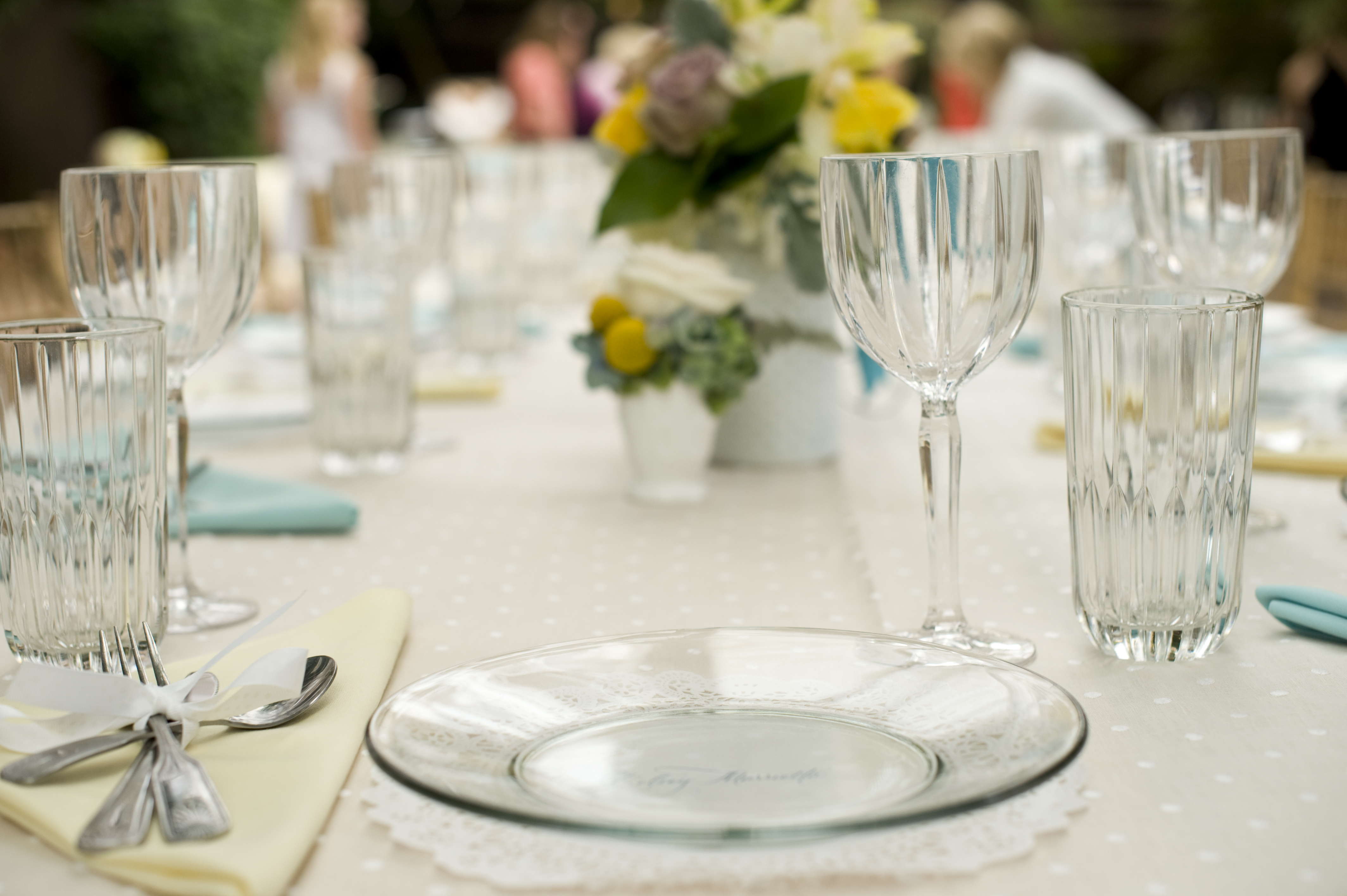 Gender Neutral Baby Shower Table Setting