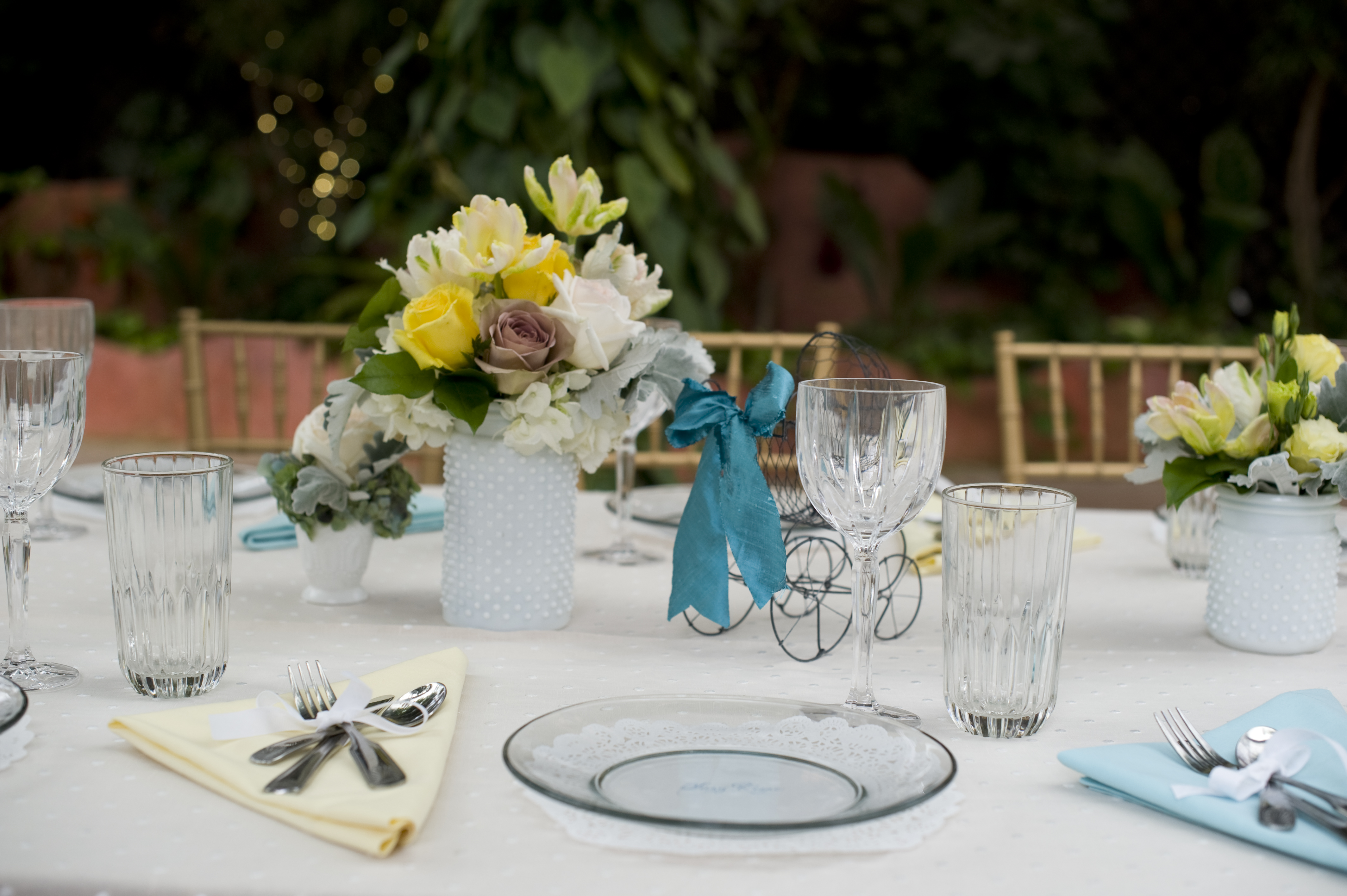 Gender Neutral Baby Shower Table Setting 2