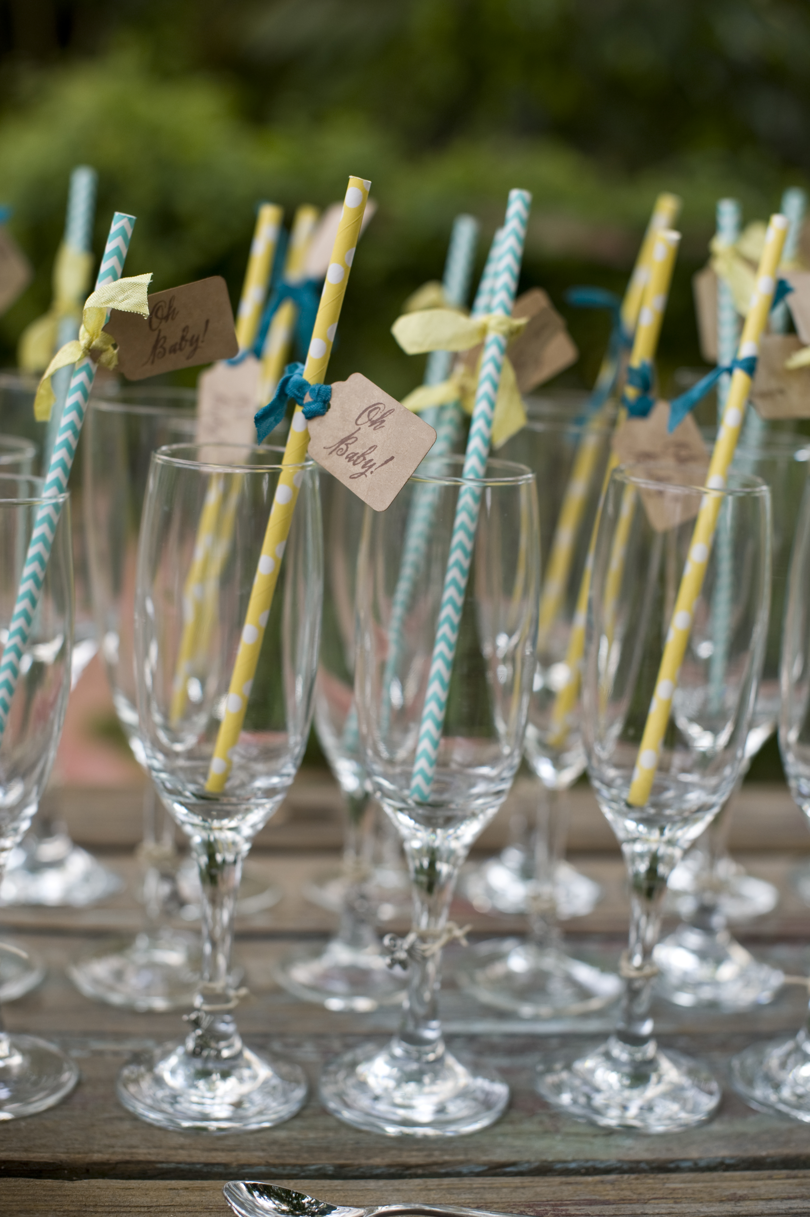 Gender Neutral Baby Shower Straws