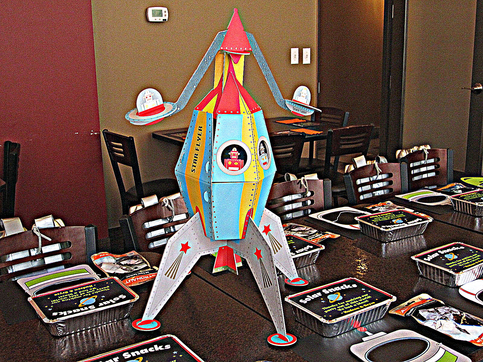 Blastoff Brothers Shared Birthday Party Rocket Ship