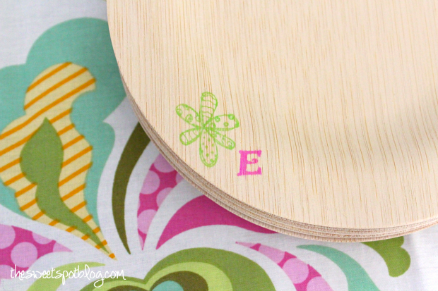 Shabby Chic First Birthday Bamboo Plates