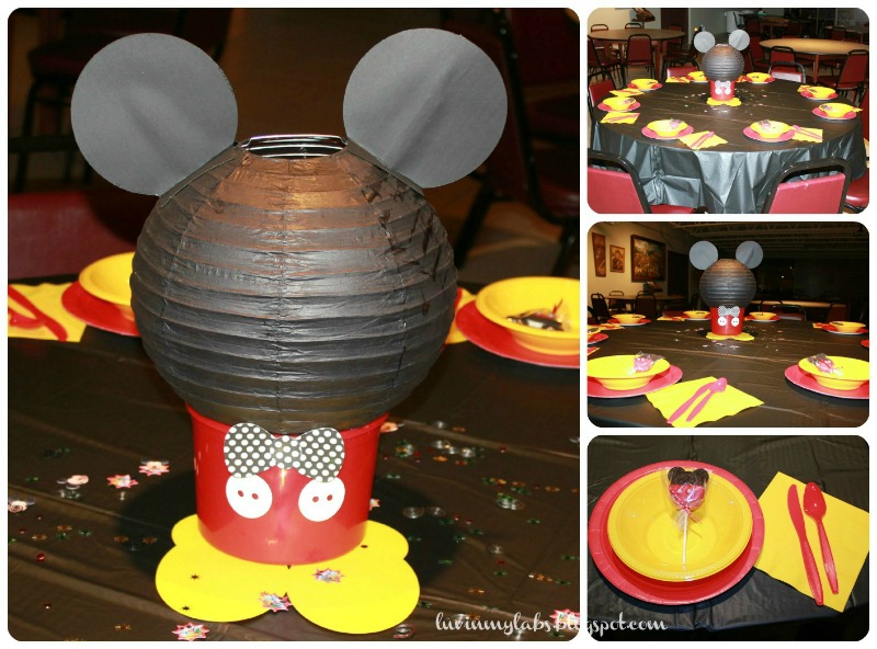 Mickey Mouse First Birthday Party Centerpiece and Table Decorations