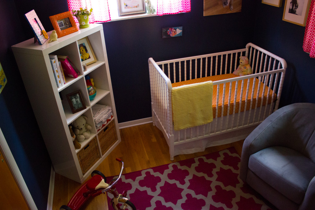 Cozy and Colorful Girl Nursery Room View
