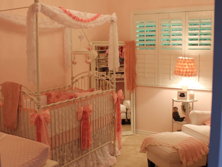 Vintage Glam Girl Nursery Room View