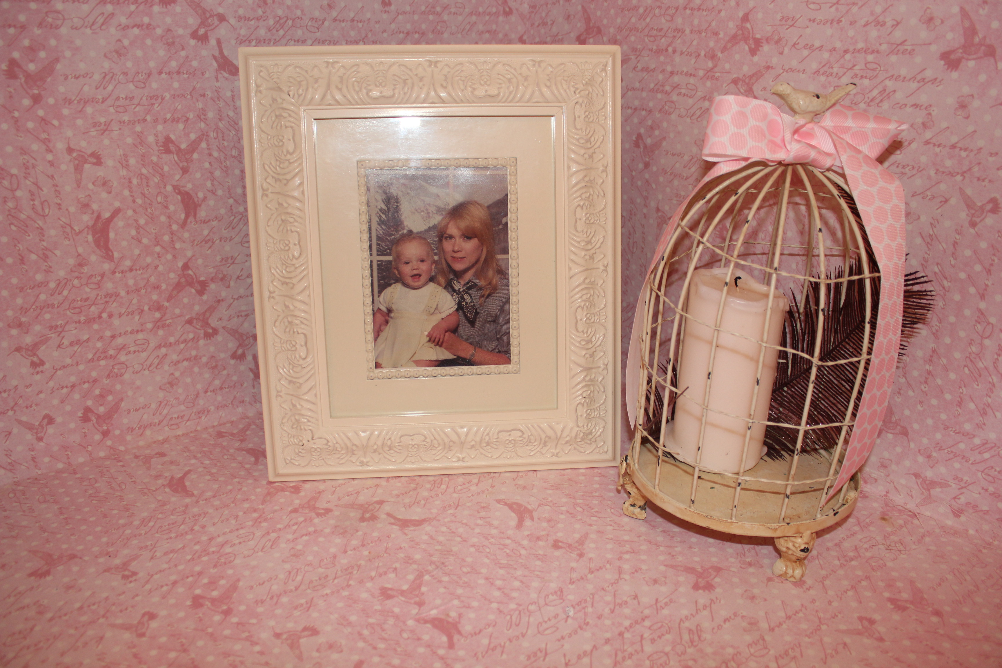 Vintage Glam Girl Nursery Framed Photo