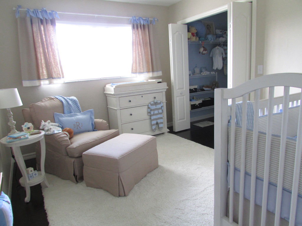 Gray Baby Boy Nursery Room View