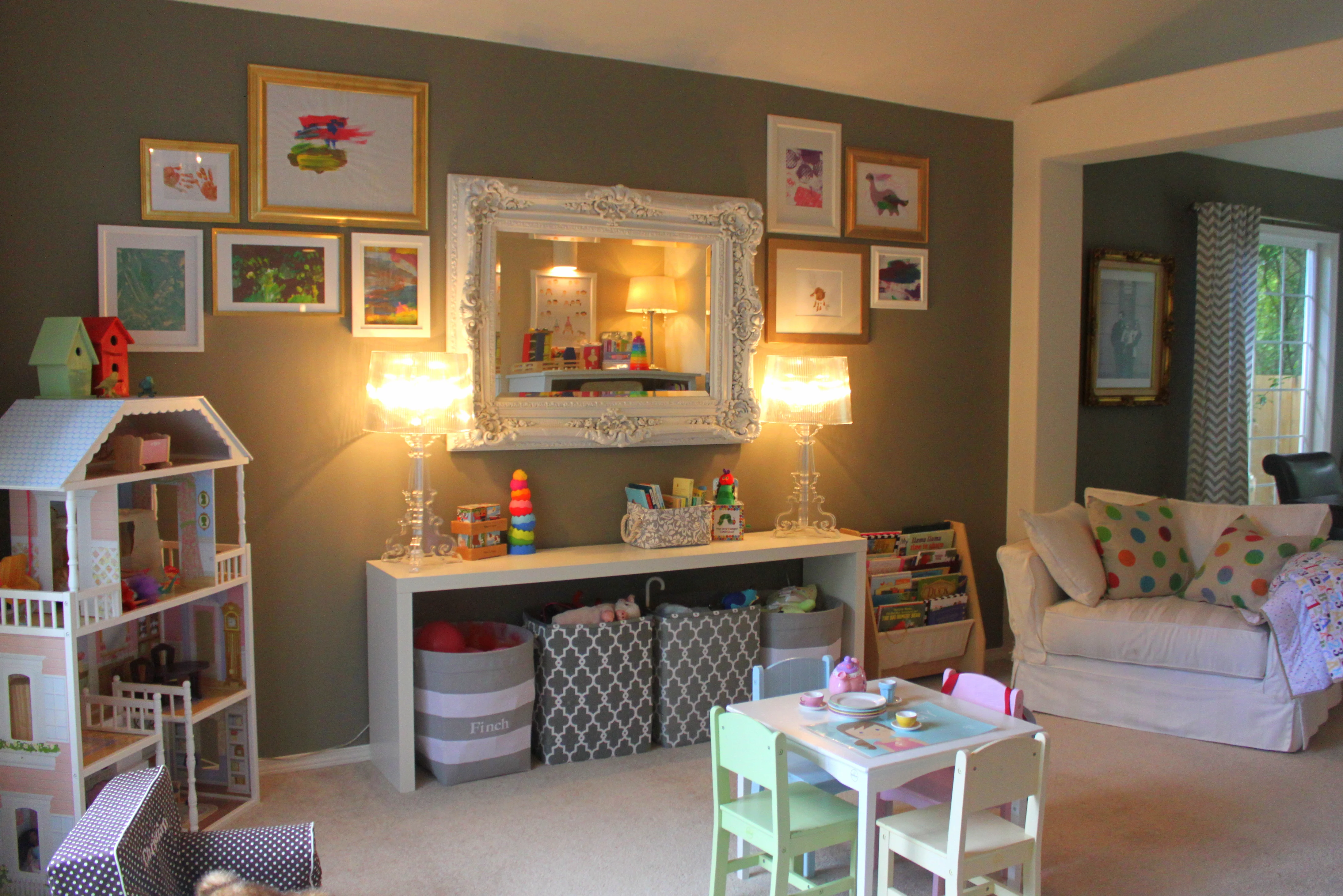 Vintage Chic Playroom View of the Room