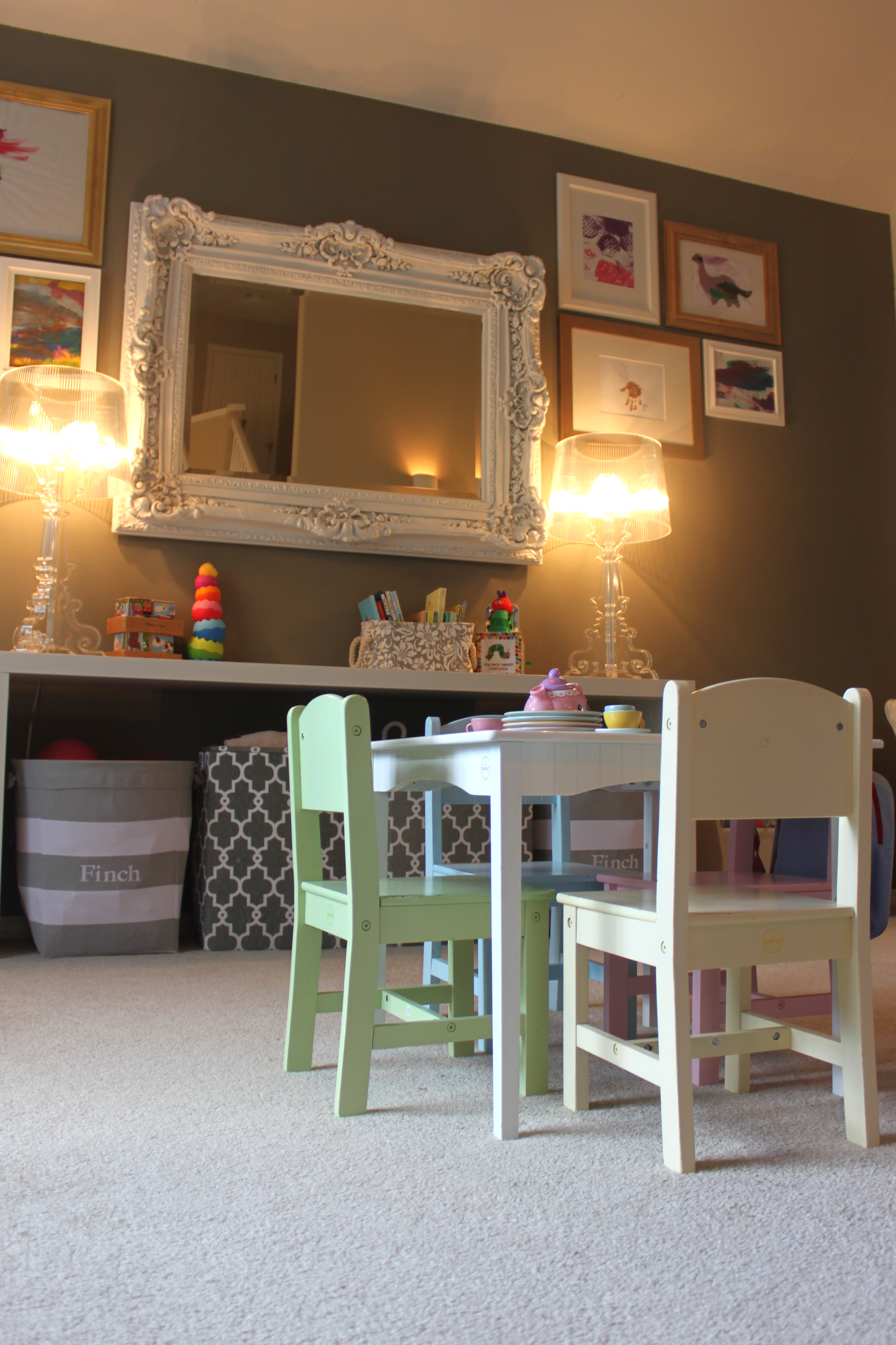 Vintage Chic Playroom Play Table