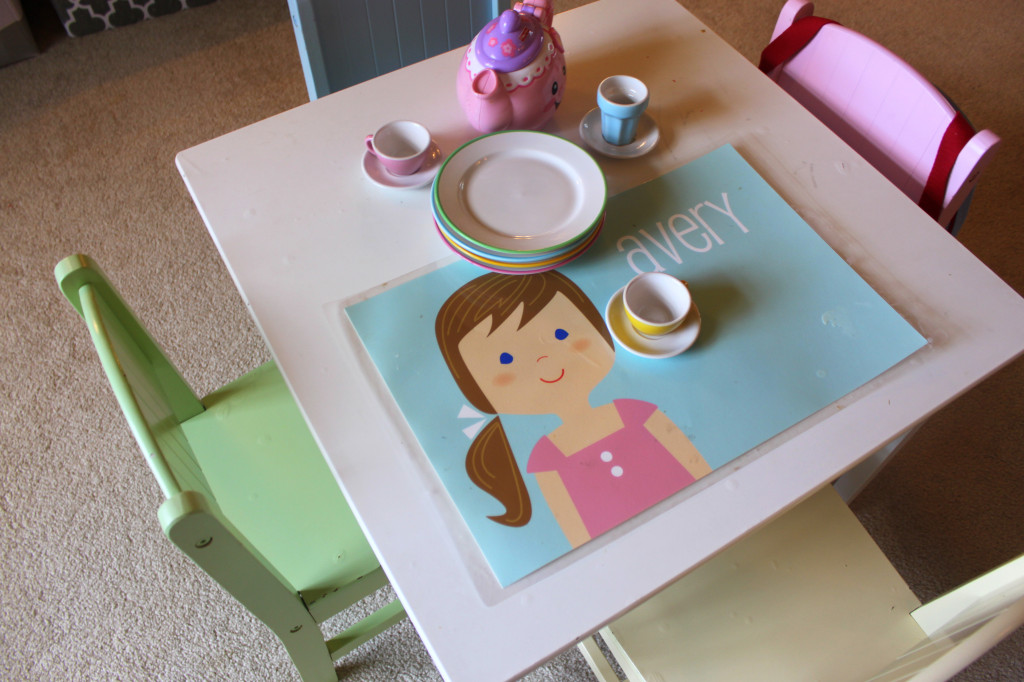 Vintage Chic Playroom Personalized Placemat