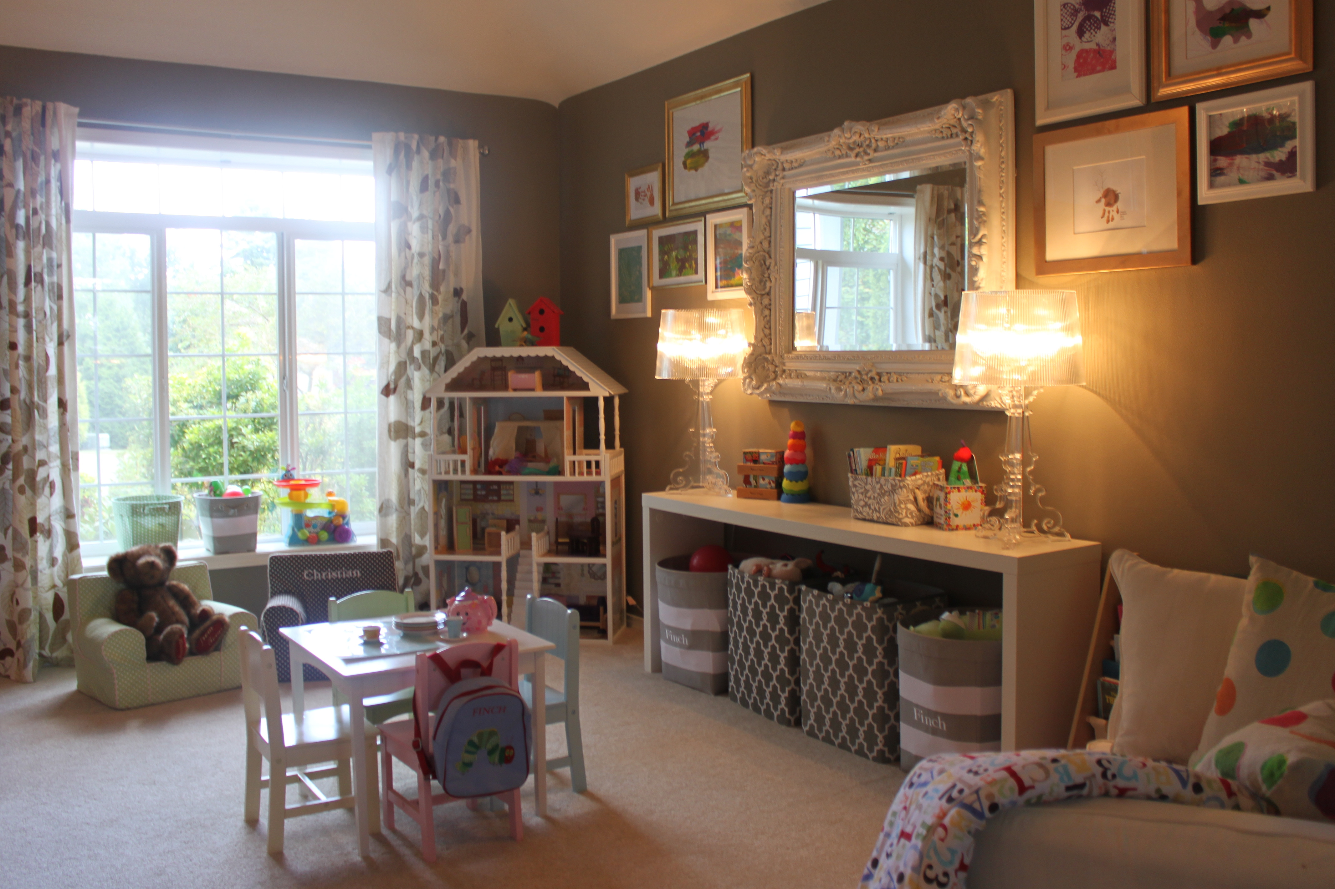 Vintage Chic Playroom View of the Room