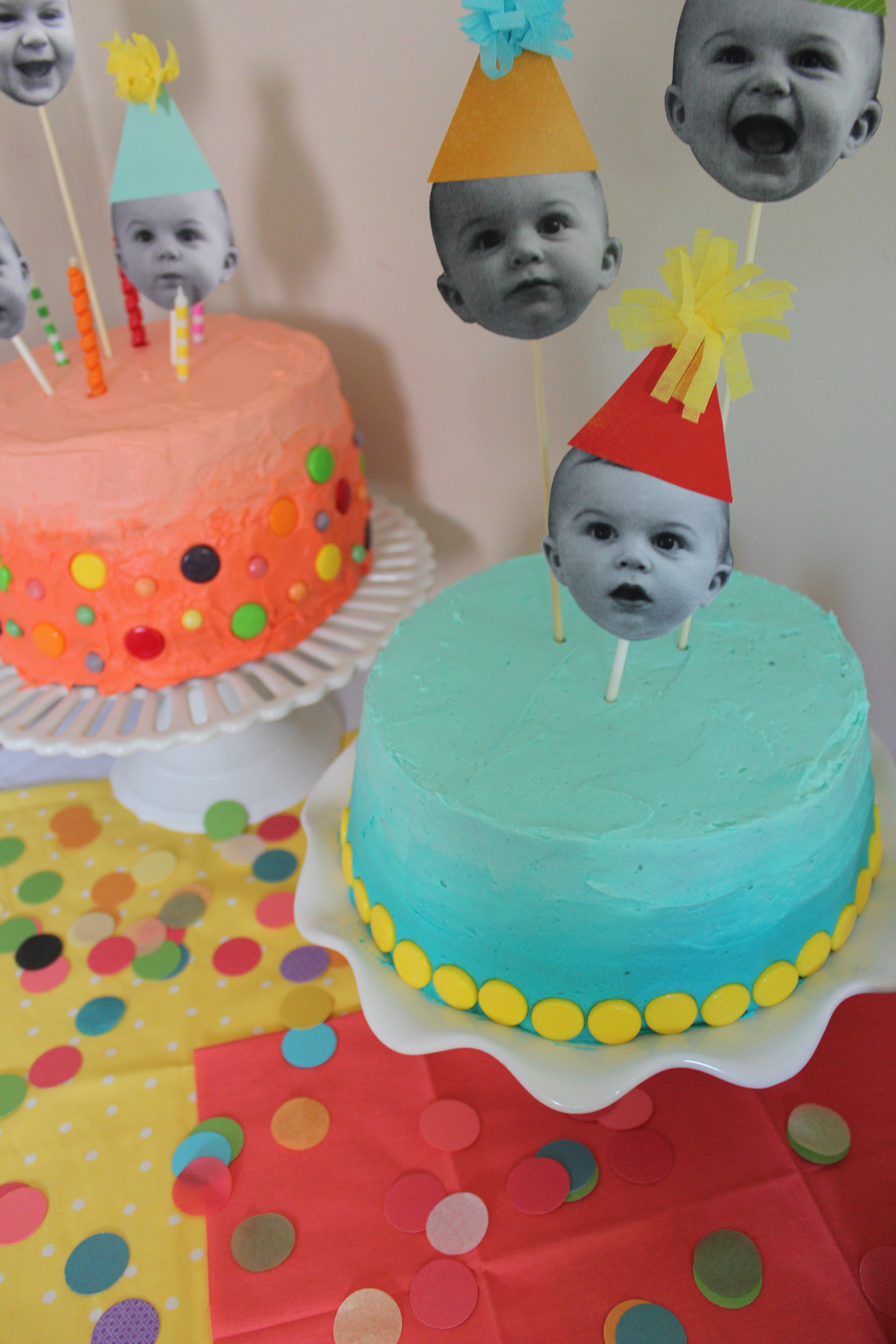 Themeless Birthday Party Double Cakes