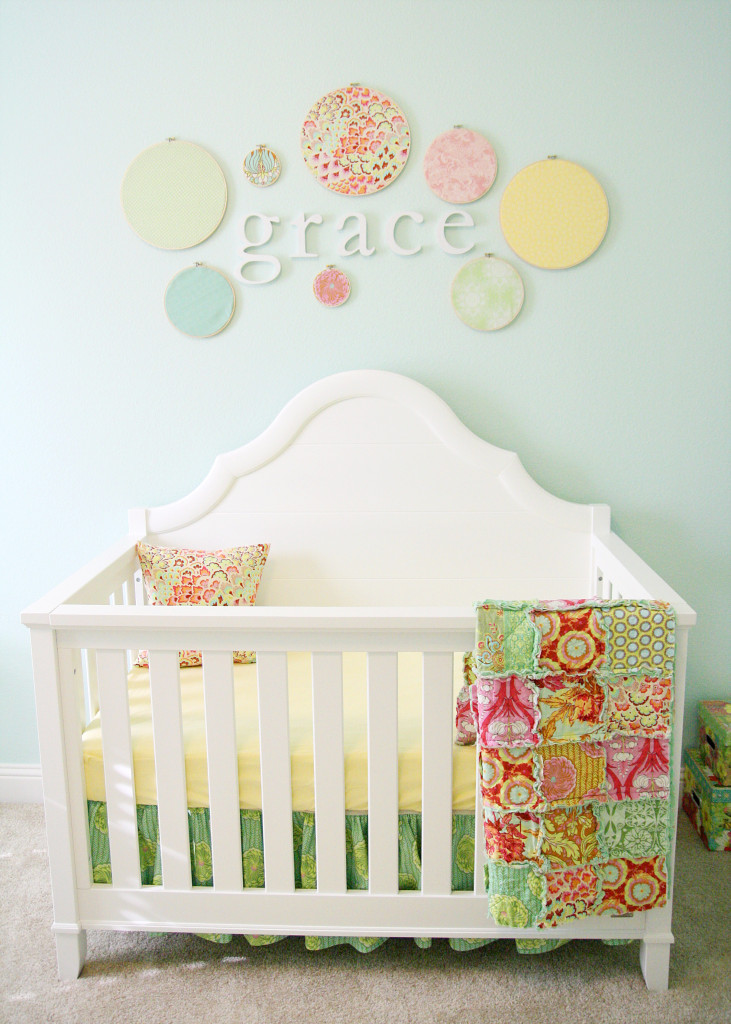 Girl Nest Nursery Crib
