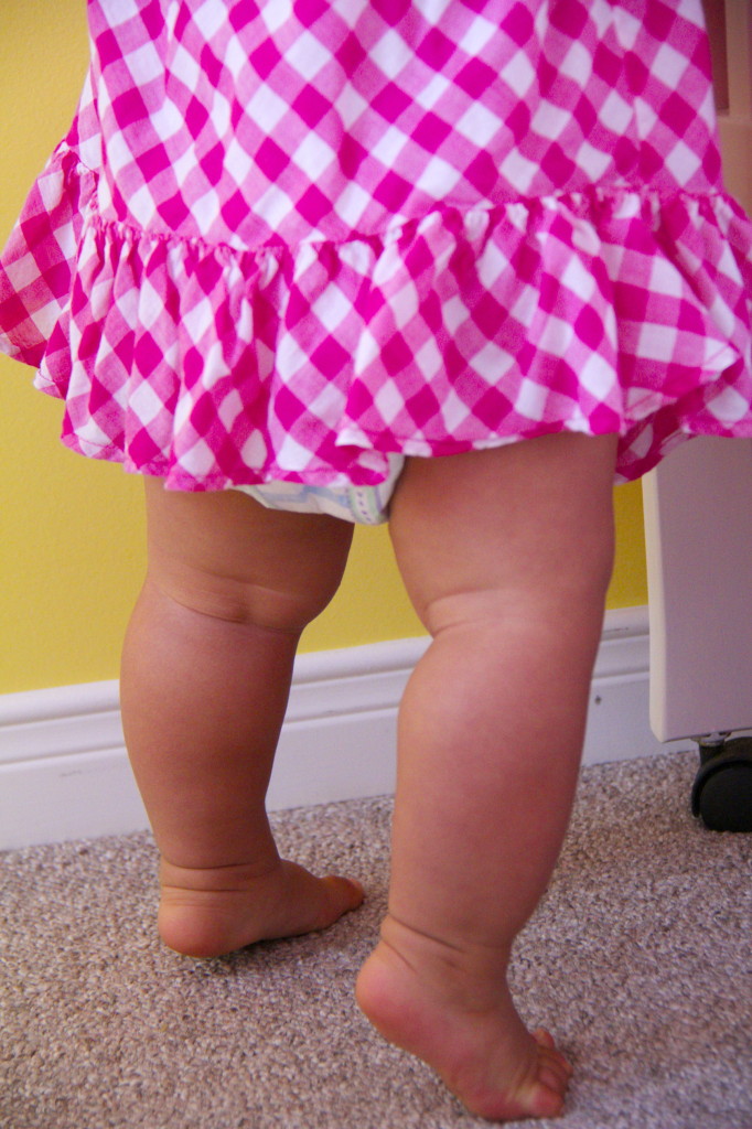 Pink and Yellow Girl Nursery Little Girl Dress