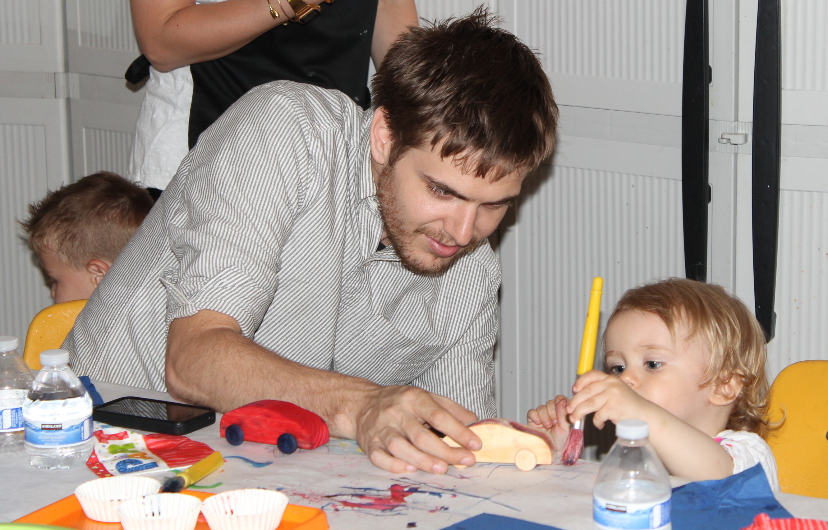 Transportation Themed 2nd Birthday Birthday Boy and Dad