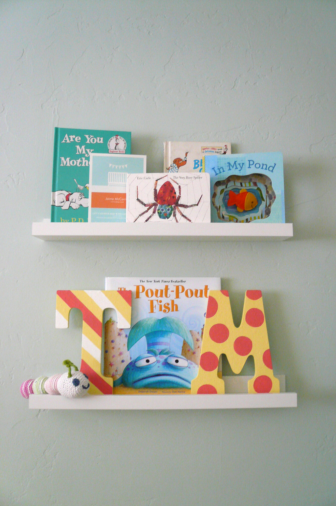 Girl Nautical Nursery Floating Shelves