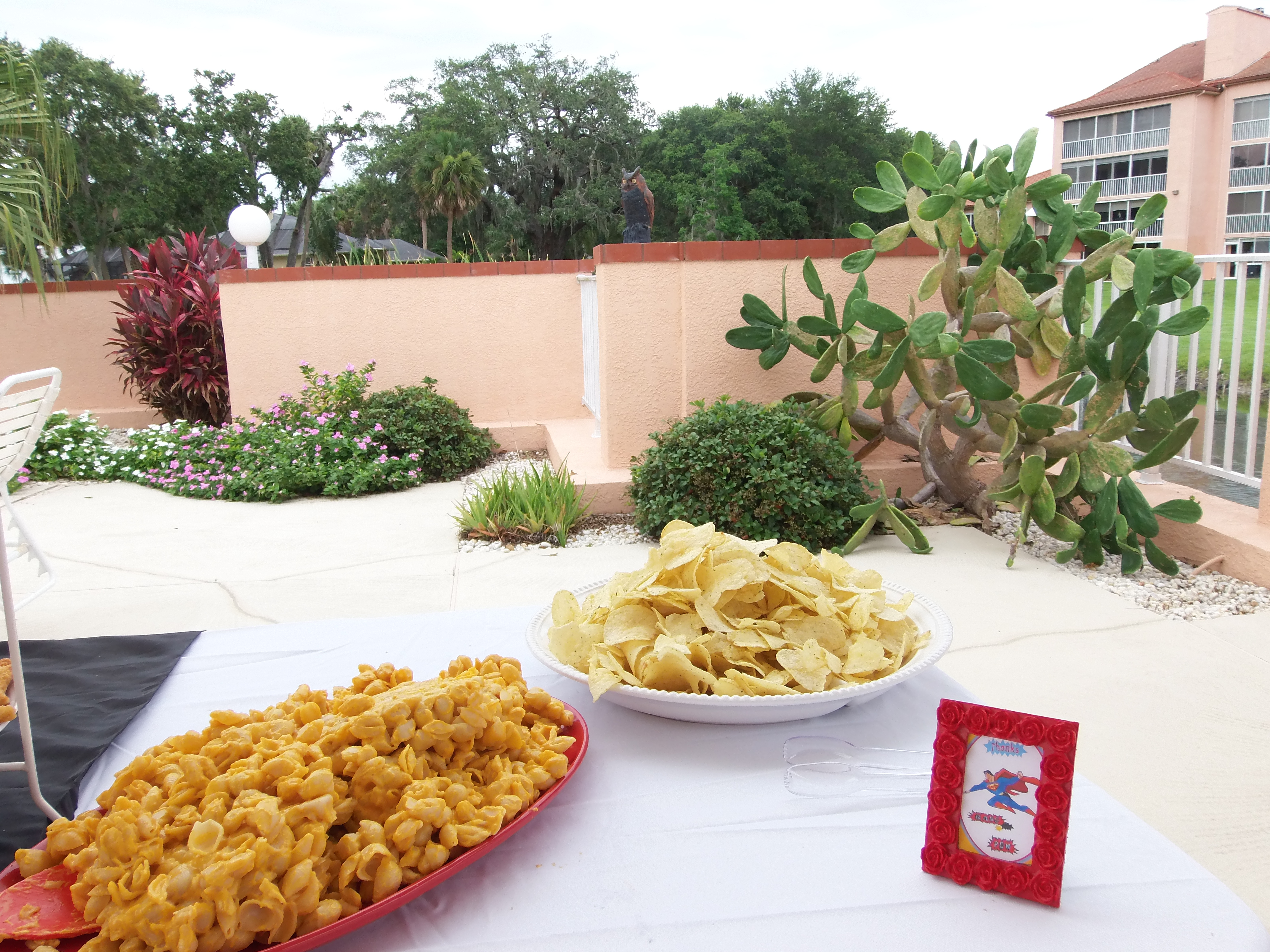 Girl Superman Hero Party Food Spread