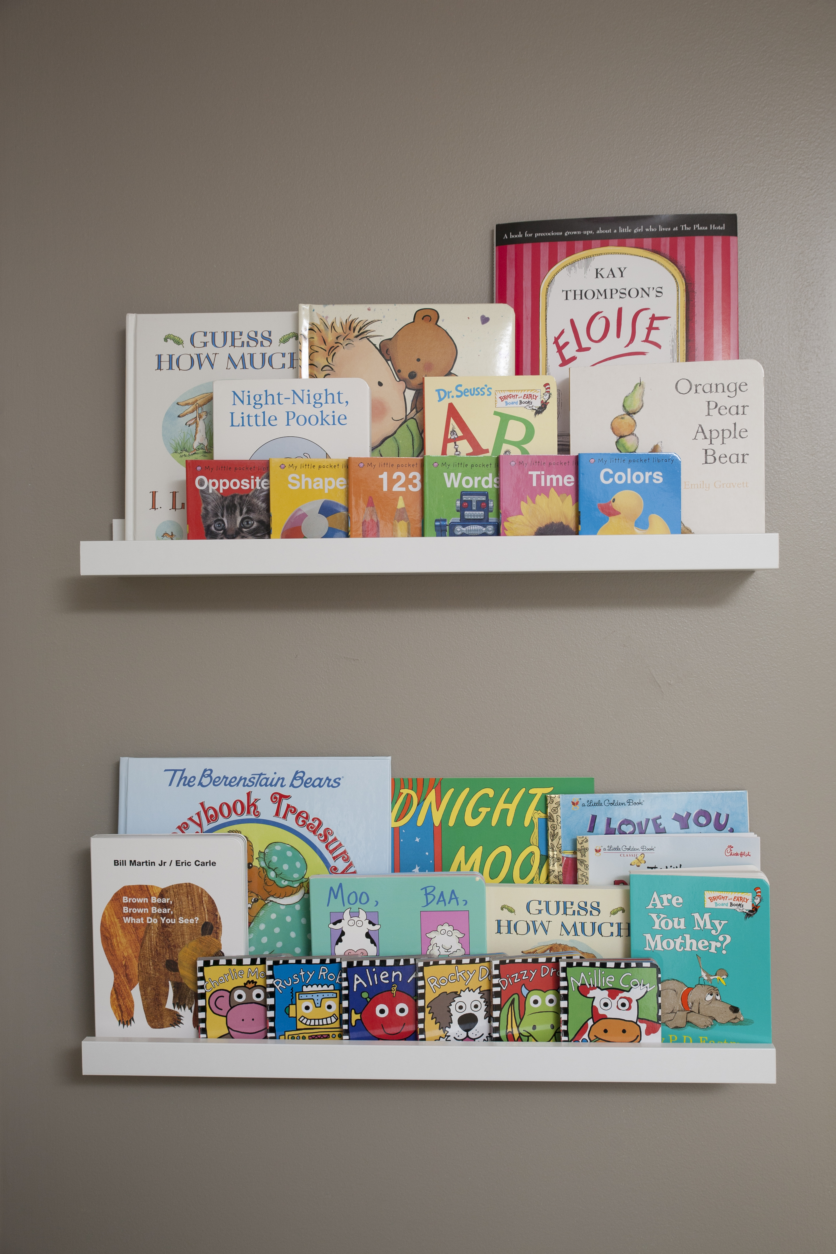 Girl Nest Nursery Book Ledges