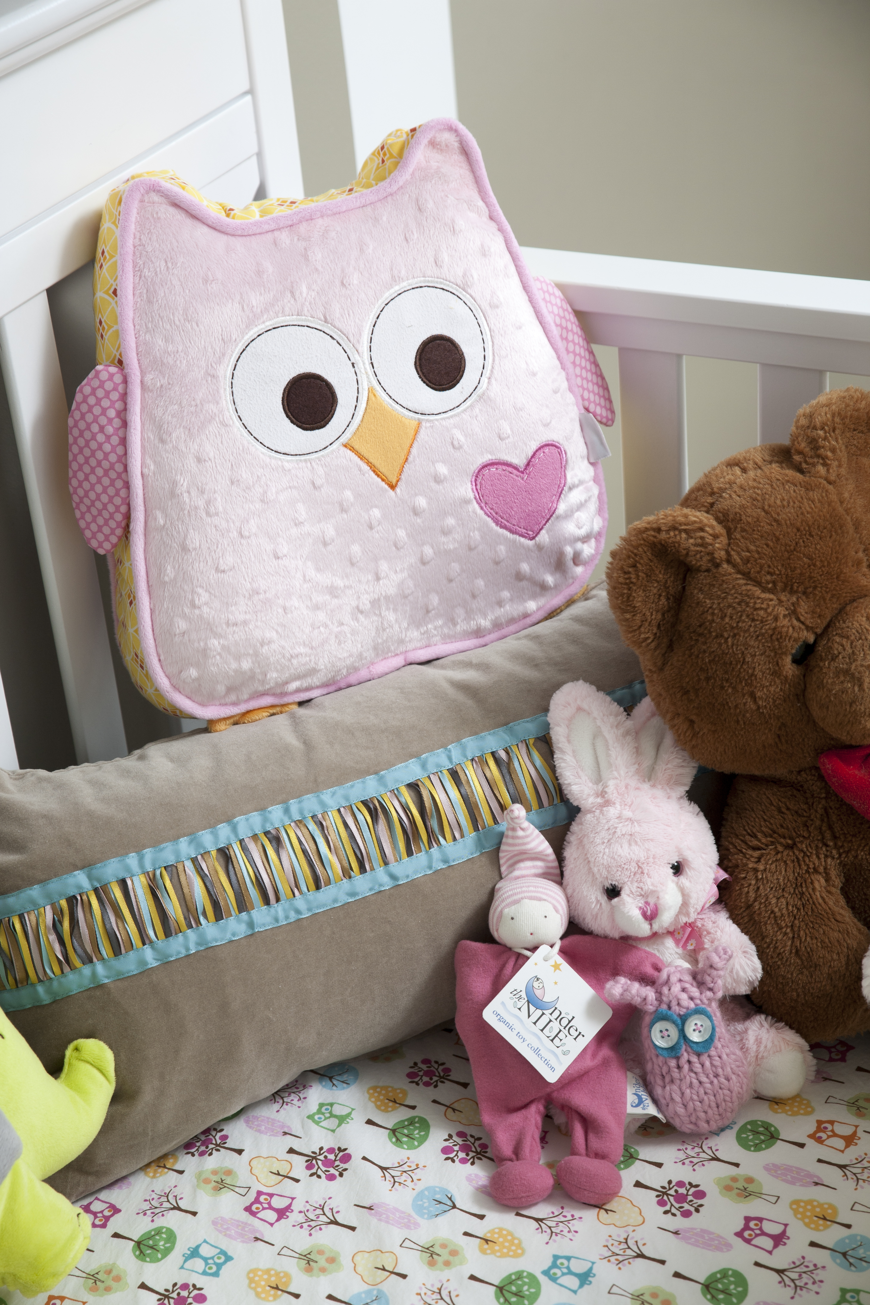 Girl Nest Nursery Pillows