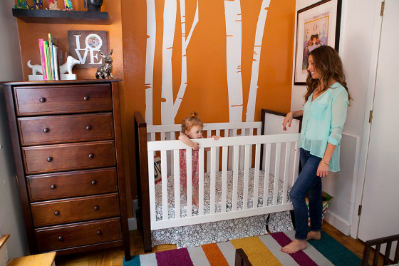 Shared Small Space Nursery and Toddler Room