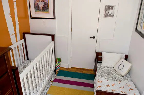 Shared Small Space Nursery and Toddler Room